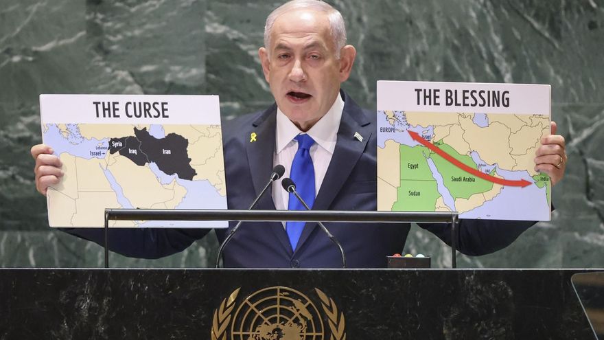 Netanyahu, en la ONU y ante el plantón de decenas de países: "El brazo de Israel llega a cualquier lugar de Oriente Medio"