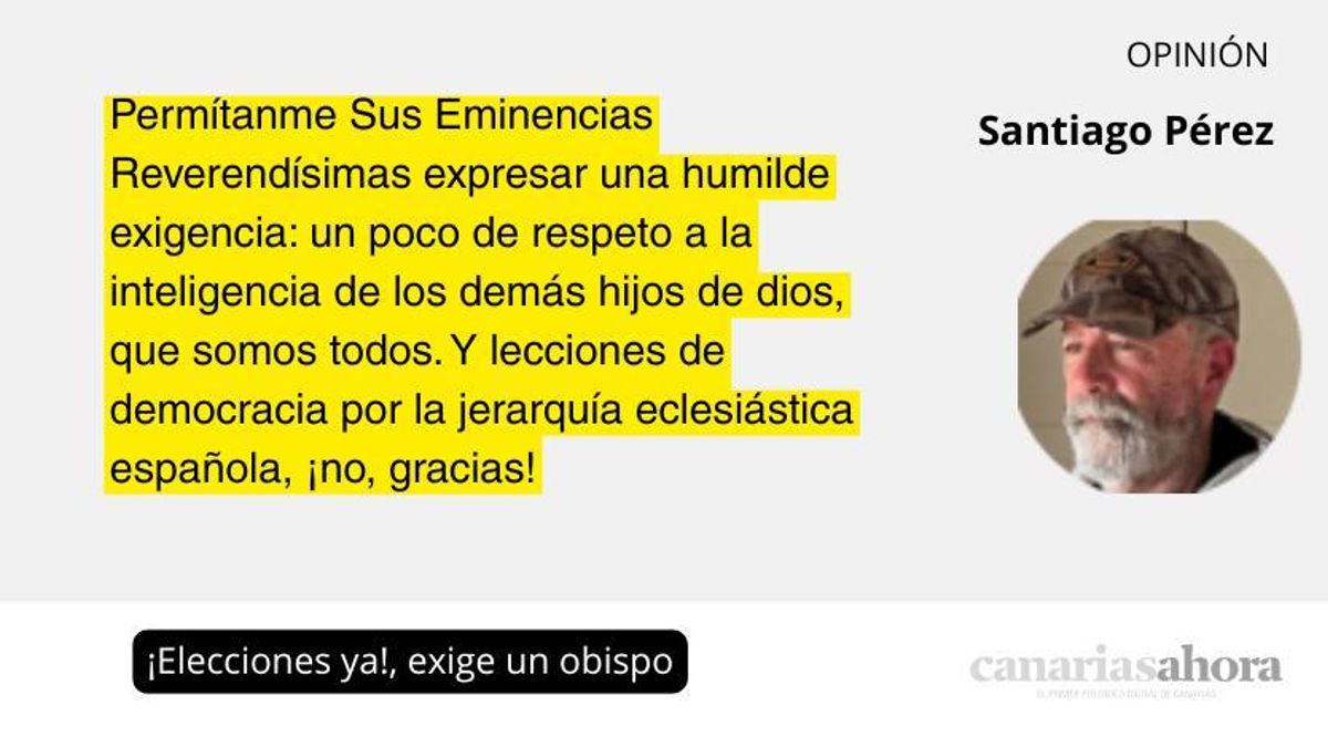 ¡Elecciones ya!, exige un obispo