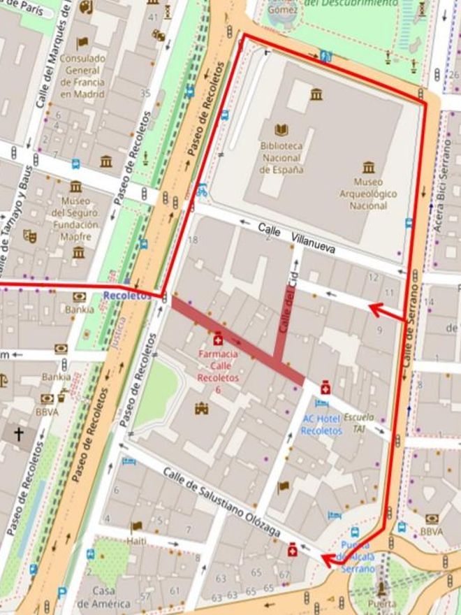 Alternativas a la circulación por la peatonalización en Salamanca