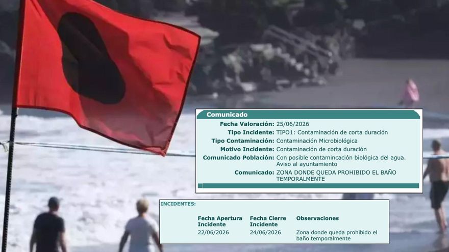 Una playa de Tenerife permaneció abierta al baño en San Juan con el agua contaminada por E.coli