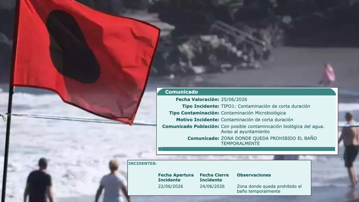 Una playa de Tenerife permaneció abierta al baño en San Juan con el agua contaminada por E.coli
