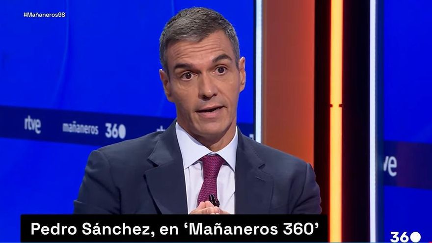 Pedro Sánchez en 'Mañaneros 360'