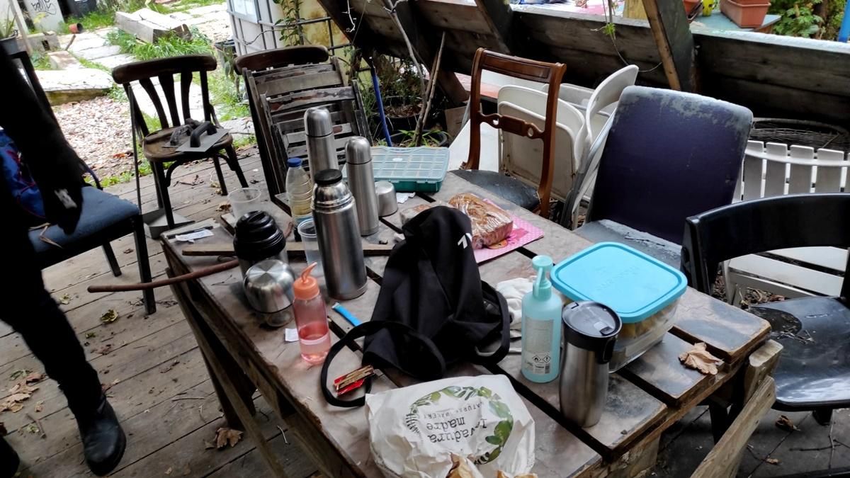 Avituallamiento en una fría mañana