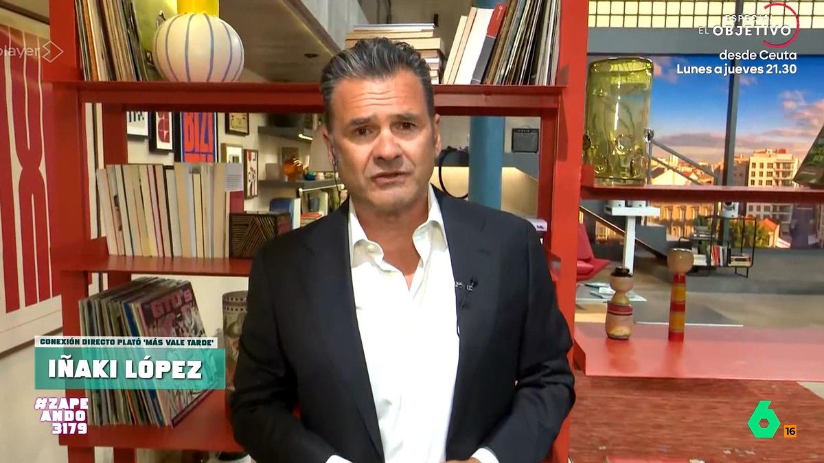 Iñaki López vuelve a laSexta y deja ver el nuevo plató de 'Más Vale Tarde' con estética de apartamento: "No enseñes todo"