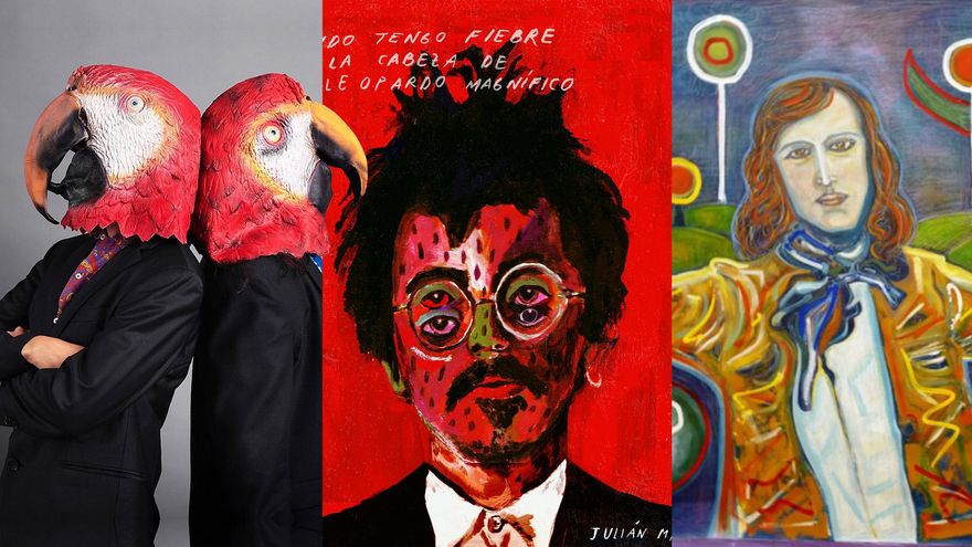 Guacamayo Tropical, Julián Mayorga y Gonzalo Arango en una pintura de Omar Garratz, algunas de las propuestas que nos trae el Sr. Tropical