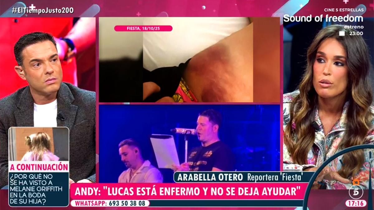 La reportera de 'Fiesta' que habló con Andy aclara por qué él reculó tras cargar contra Lucas: "Fue por miedo"