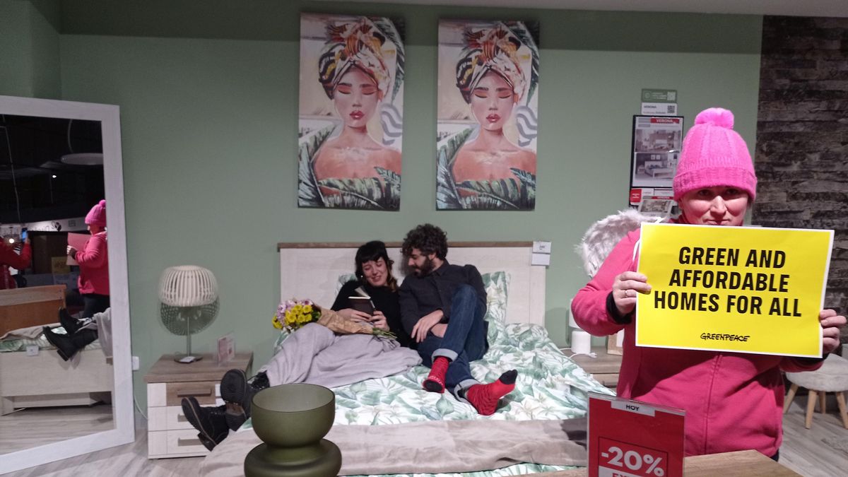 Acción de Greenpeace en Córdoba.