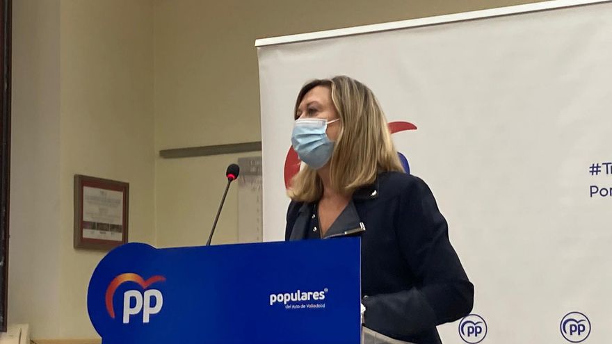 Pilar del Olmo durante la rueda de prensa.