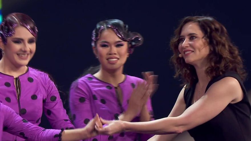 Isabel Díaz Ayuso apareció en 'Got Talent 8' para hacer una propuesta "madrileña" a un grupo flamenco