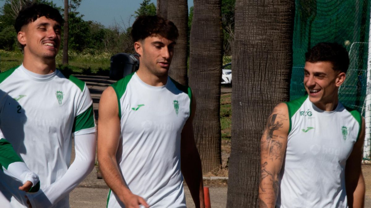 Alcedo, junto a Goti y Vilarrasa en el entrenamiento de este martes
