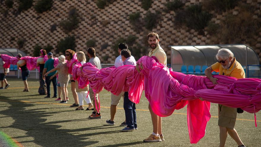 Trabajos de preparación para el récord Guinness