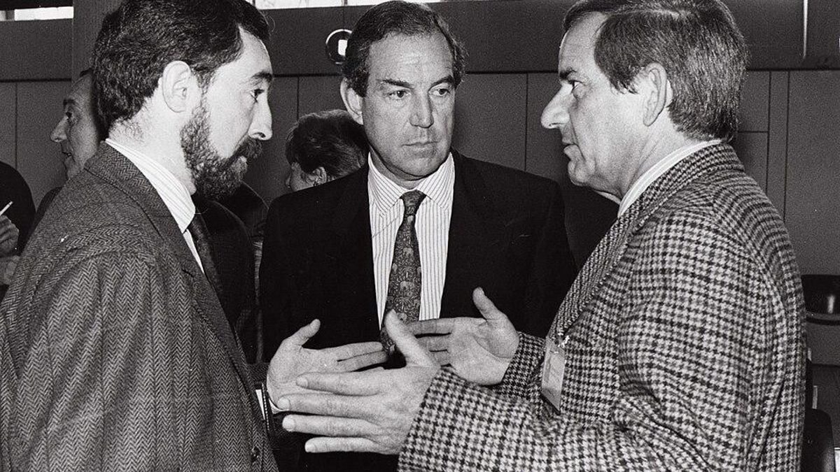 Con Pello Irujo (a la derecha), sobrino de Manuel de Irujo