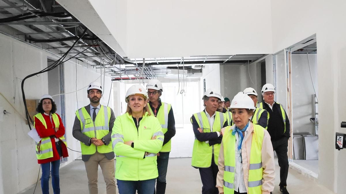 Las obras de construcción del nuevo centro de valoración de discapacidad y dependencia en la ciudad de León.