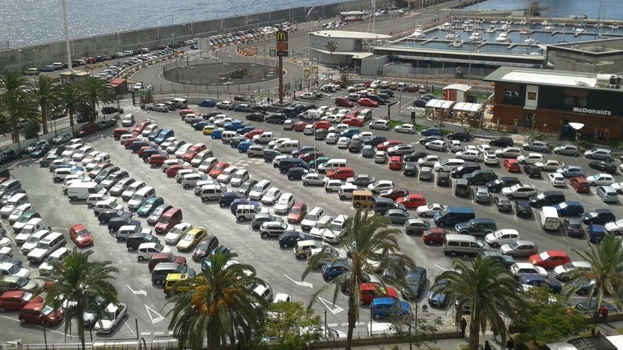 Cierre temporal del parking del muelle de Santa Cruz de La Palma