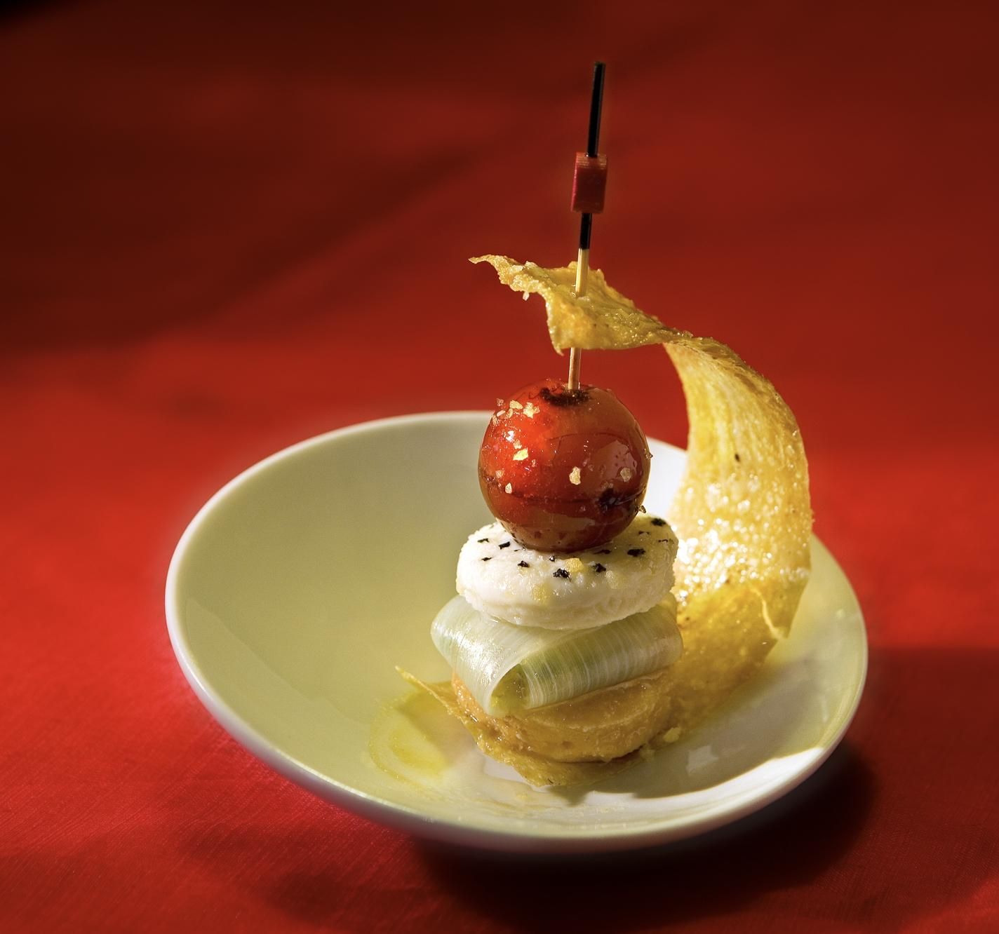 Pincho elaborado con productos locales de Calahorra.