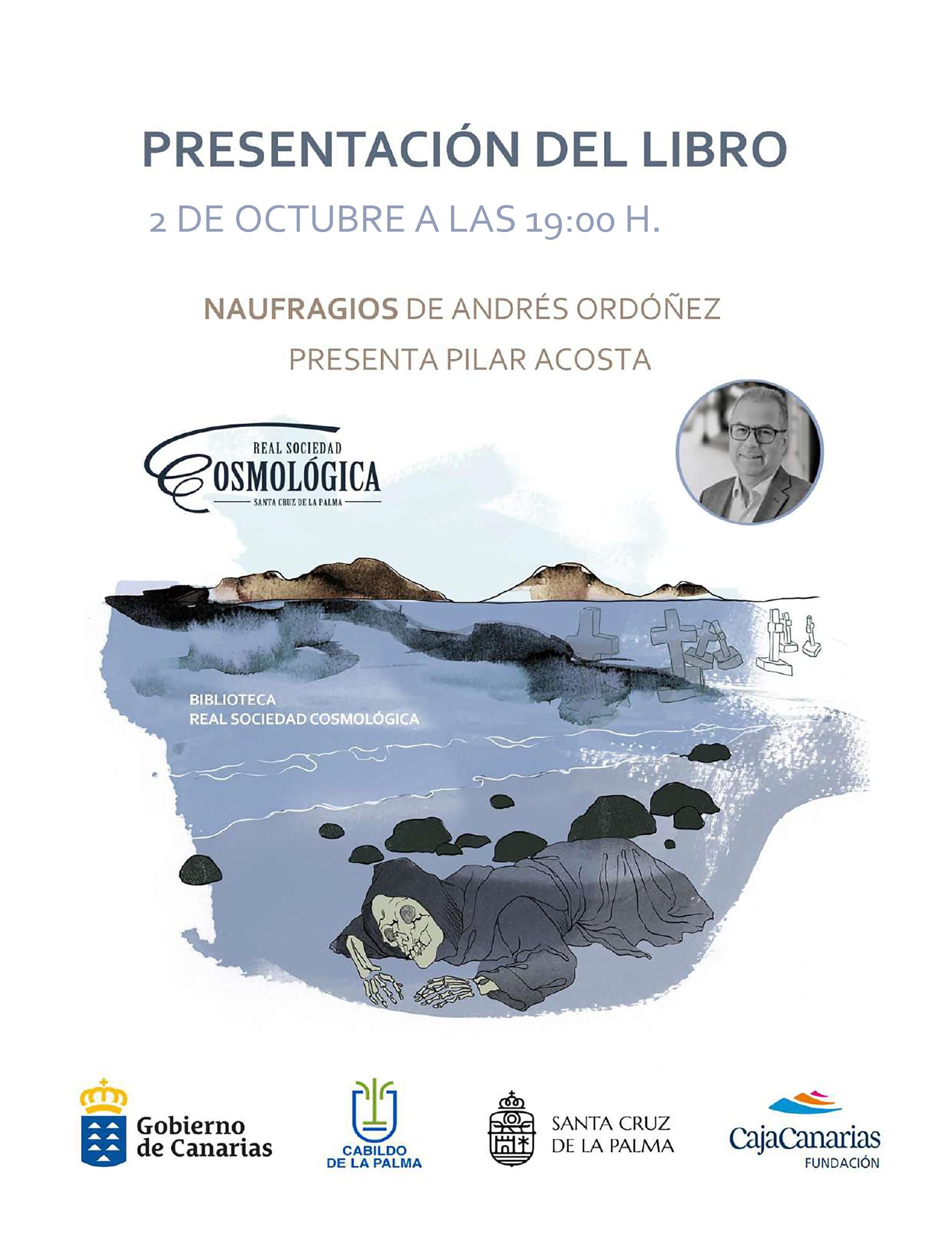 Andrés Ordóñez presenta su libro ‘Naufragios’ en La Cosmológica.
