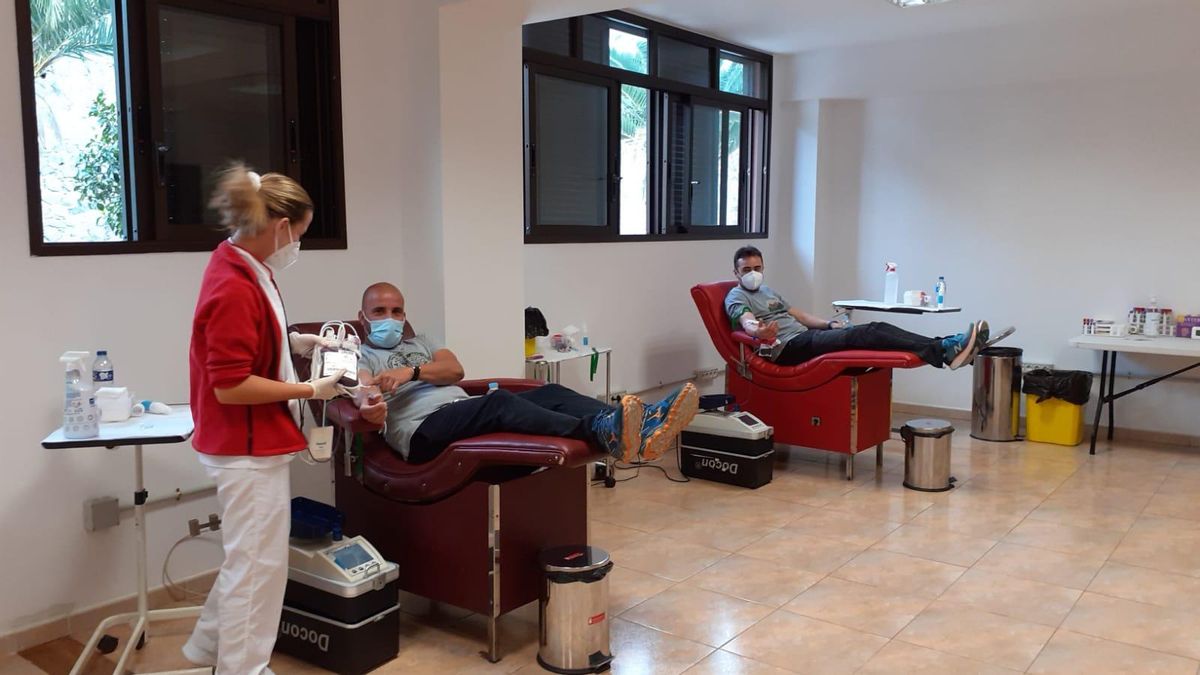 Imagen de una donación de sangre,