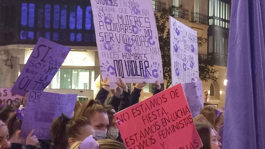 La manifestación, en Bilbao