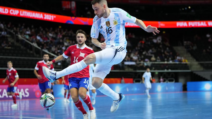 Argentina derrotó por penales a Rusia y jugará con Brasil la semifinal del Mundial de Futsal