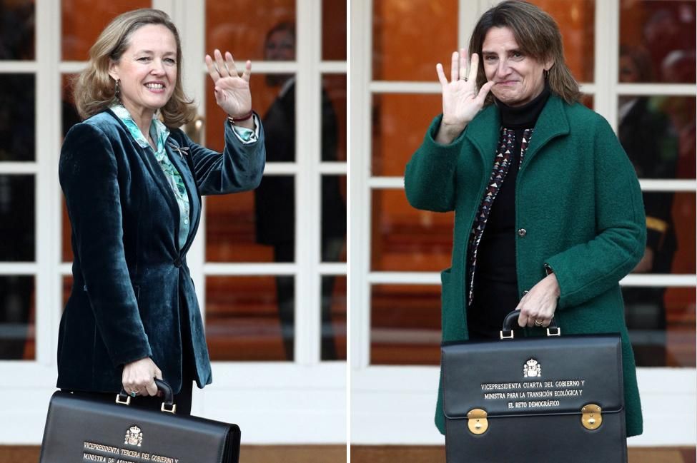 Nadia Calviño y Teresa Ribera, vicepresidentas tercera y cuarta del Gobierno