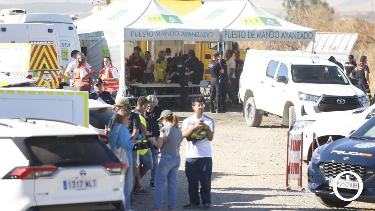 El Puesto de Mando Avanzado contra el incendio de Córdoba, en imágenes
