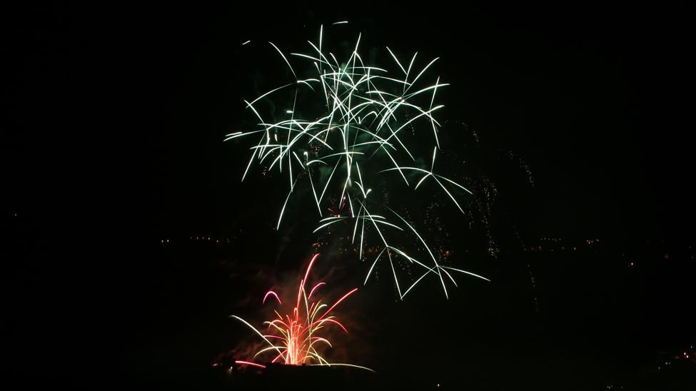 Fuegos de la localidad de San Lorenzo, en Las Palmas de Gran Canaria (Foto: Alejandro Ramos).