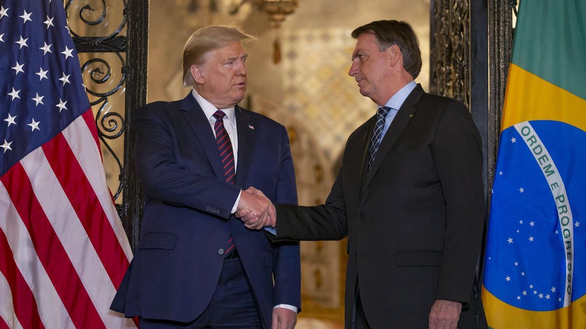 Donald Trump con Jair Bolsonaro