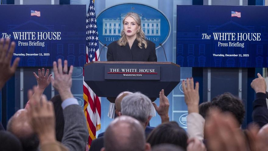 La portavoz de la Casa Blanca, Karoline Leavitt, en una imagen de archivo el mes de diciembre.
