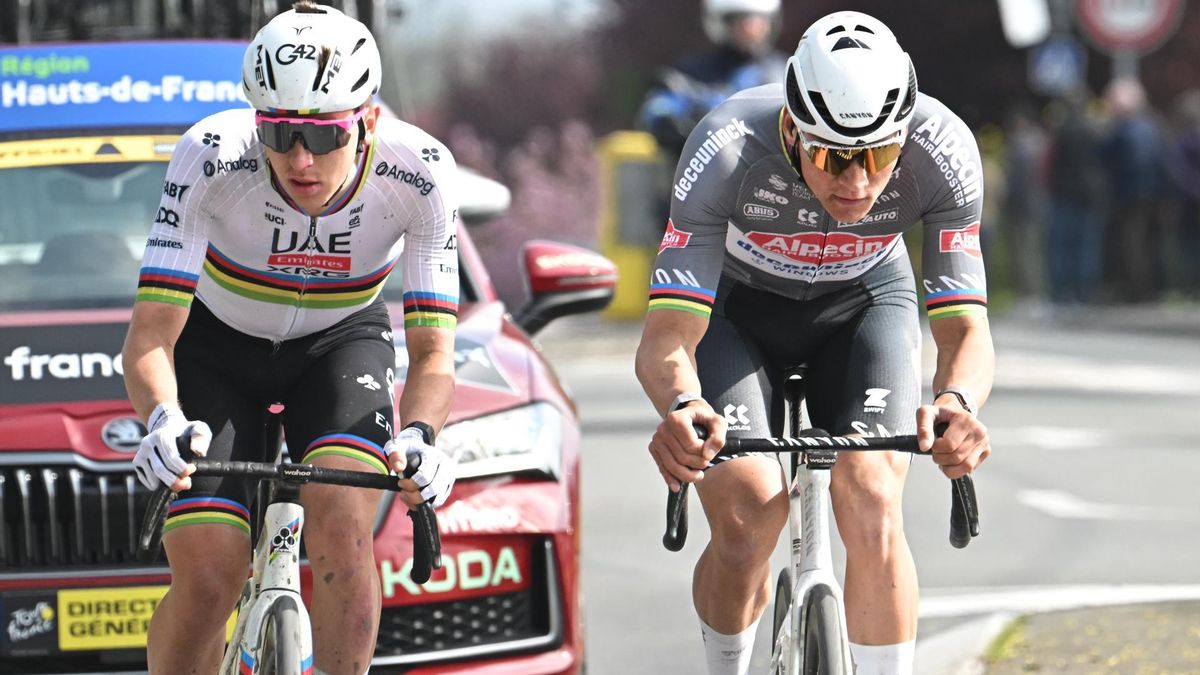 Pogacar busca hacer historia en el reinado de Van der Poel en los adoquines: horario y dónde ver por TV la París-Roubaix 2026