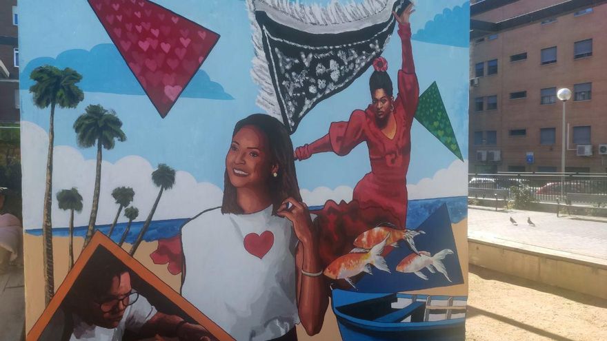 Mural en la Plaza del Poeta Leopoldo de Luis