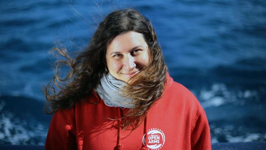 Leticia Cabo, la voluntaria con un mar de sentimientos a bordo del Open Arms