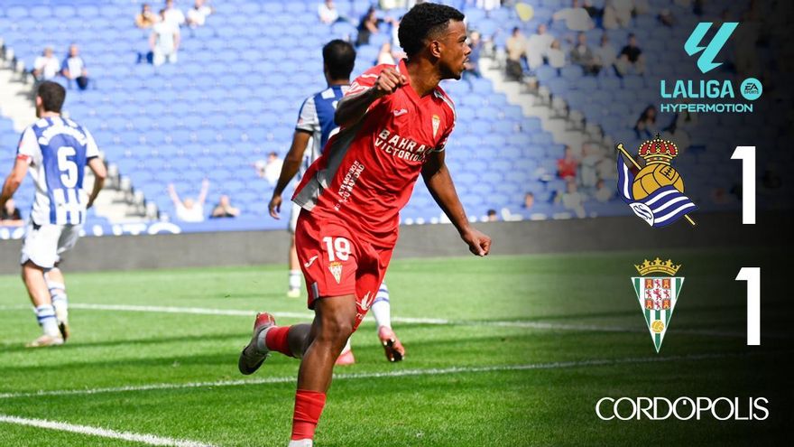 Dalisson rescata un insuficiente punto para el Córdoba CF ante la Real Sociedad B