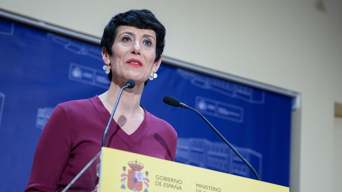 La ministra de Inclusión, Seguridad Social y Migraciones, Elma Saiz,