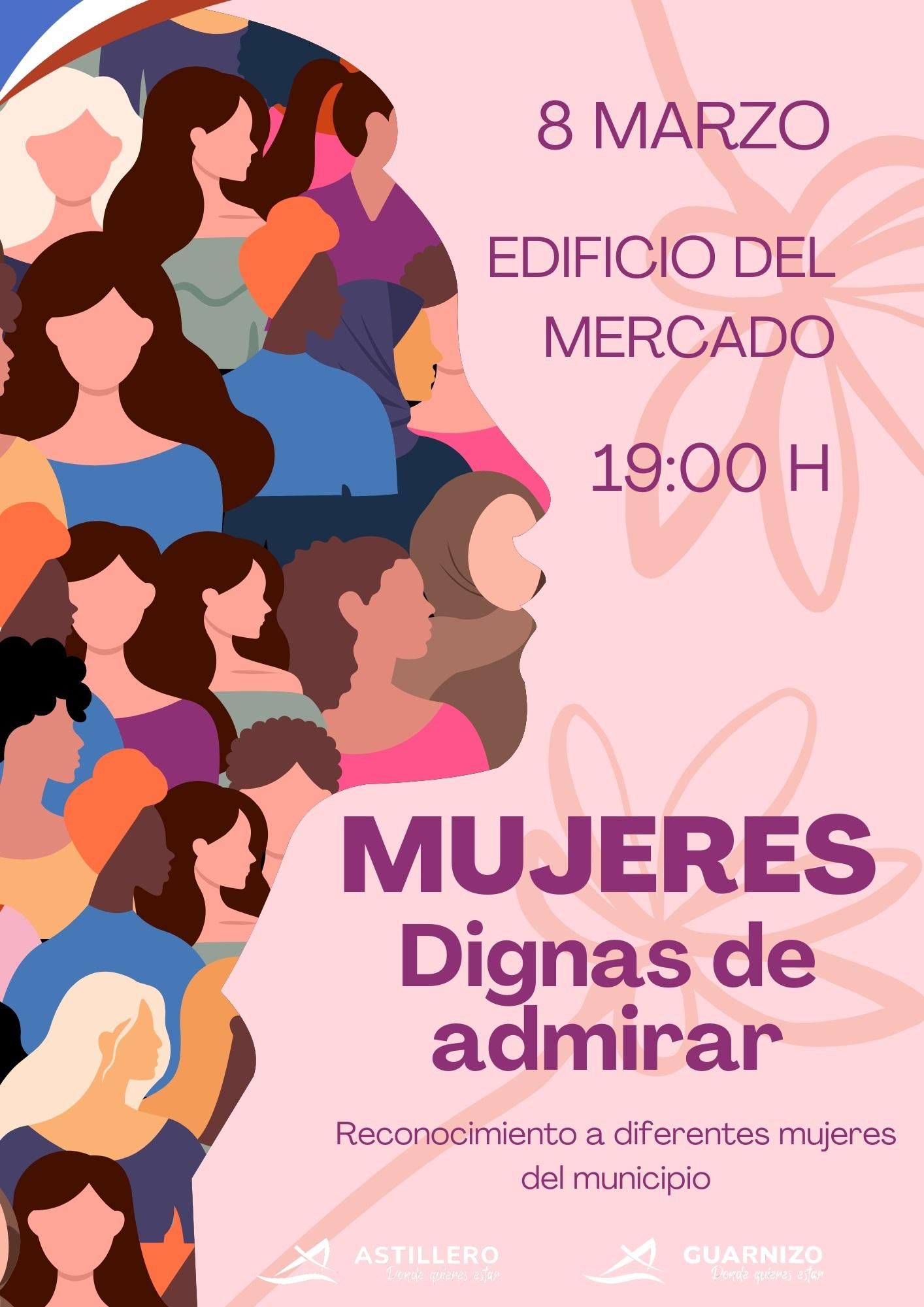 Cartel de la gala 'Mujeres dignas de admirar'.