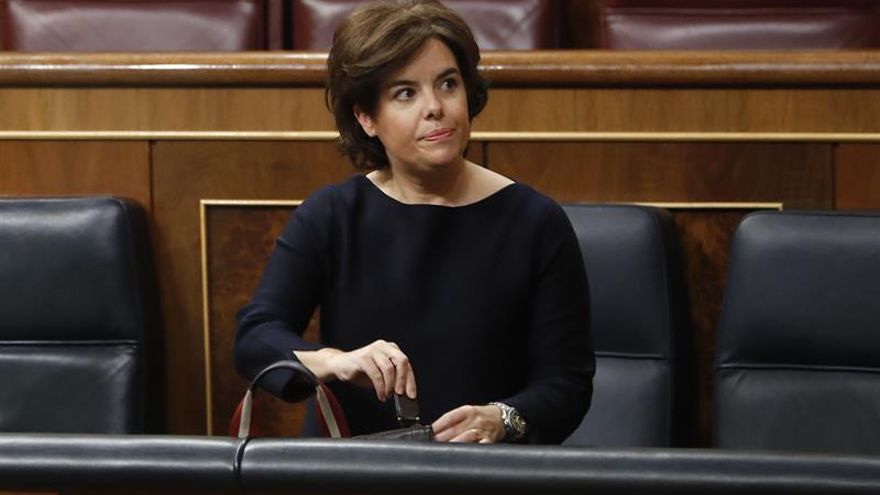 S.S.de Santamaría tacha la moción censura de "irreflexiva e irresponsable"