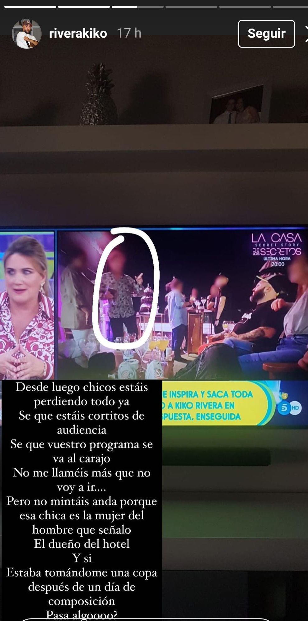 Publicación de Kiko Rivera contra 'Sálvame'