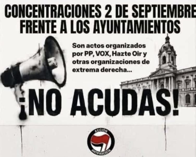 Llamamiento del movimiento Acción Anticapitalistas a no asistir a las concentraciones impulsadas por la FEMP frente a los ayuntamientos.