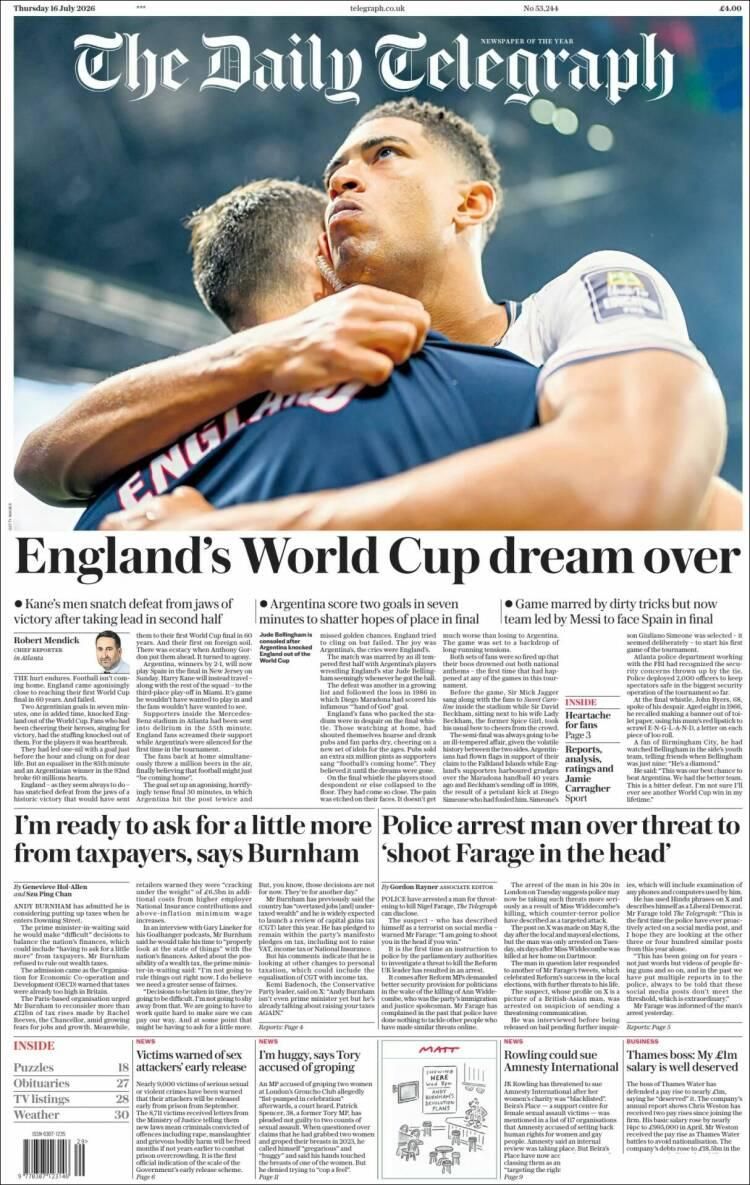 Hermosa mañana, ¿verdad? La Selección Argentina lo hizo otra vez: las tapas de los diarios se rinden ante la Scaloneta finalista