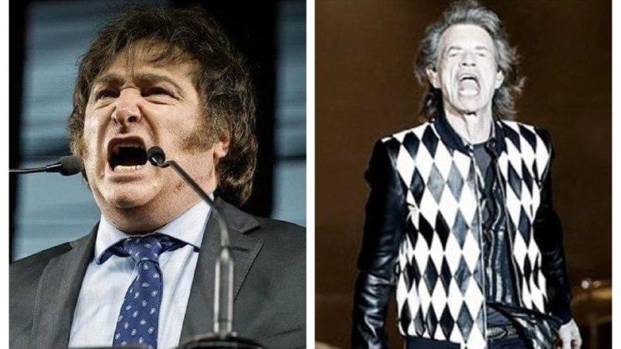 Milei, like un Rolling Stone