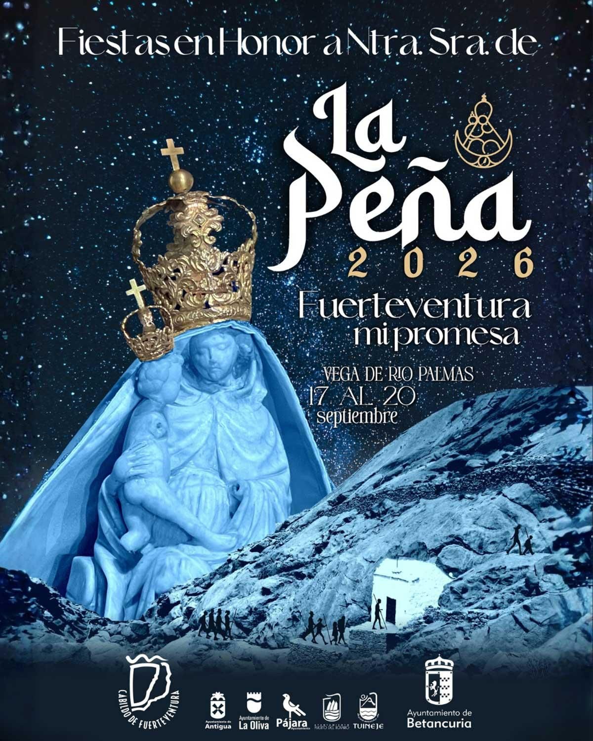 Imagen del programa de las fiestas de la Virgen de la Peña, patrona de Fuerteventura