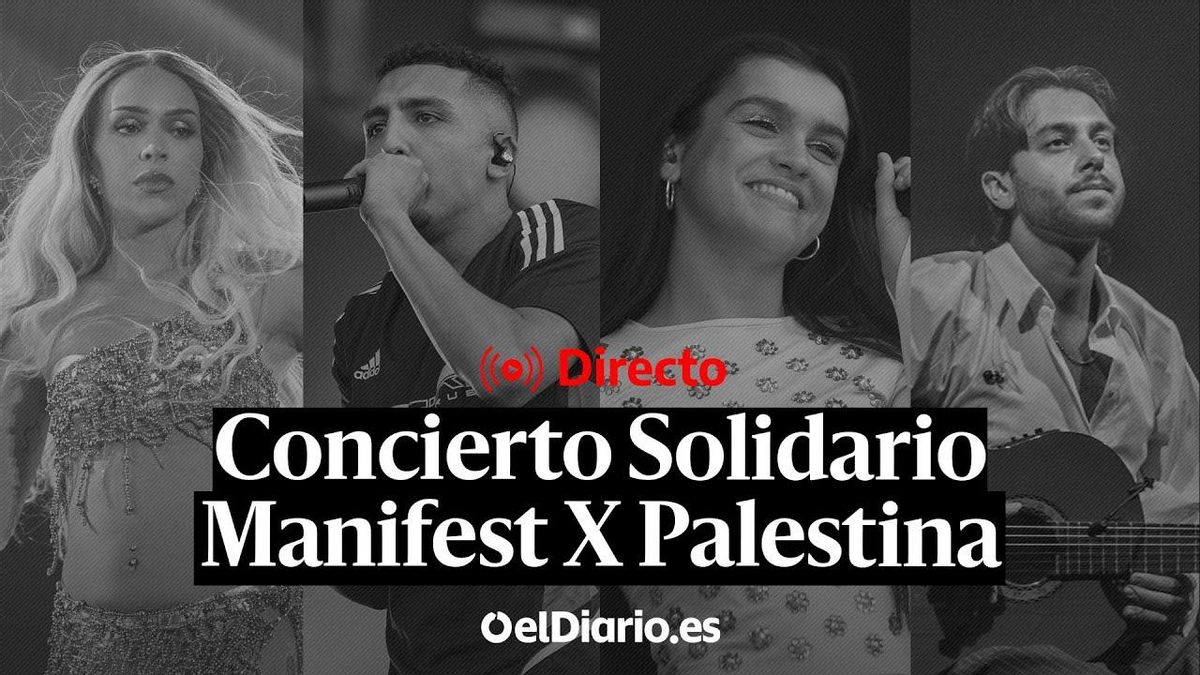 VÍDEO | Concierto por Gaza en el Palau Sant Jordi de Barcelona con Amaia, Bad Gyal o Fermín Muguruza, en directo