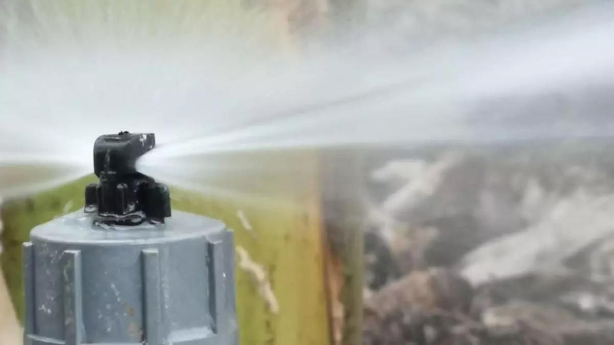 Riego por aspersión.