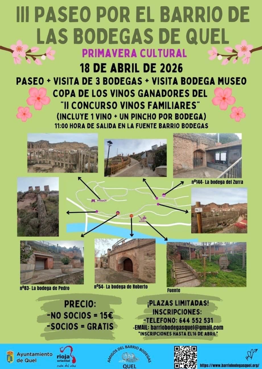 Actividad organizada en el Barrio de las Bodegas de Quel