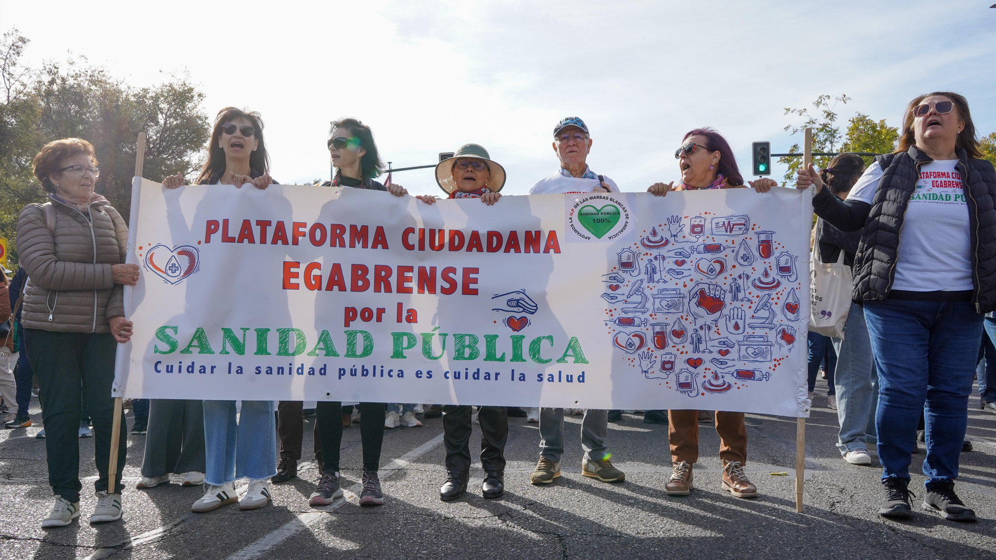 Manifestación en defensa de la sanidad pública