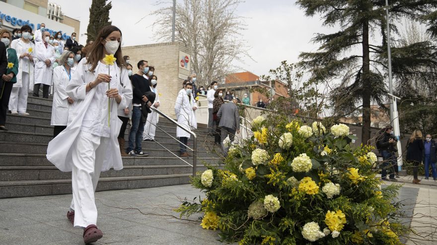 Memorial service for COVID-19 victims in Madrid