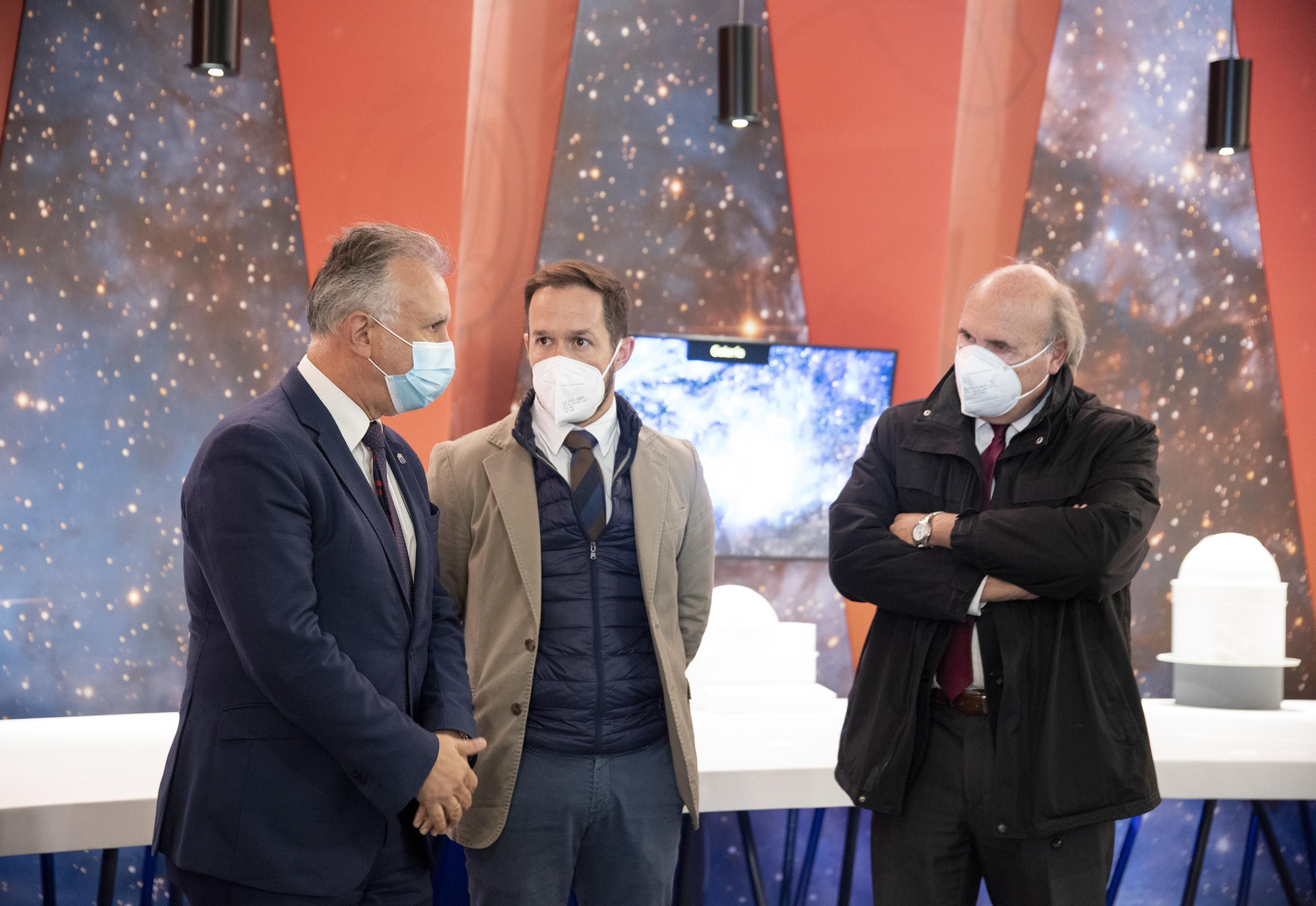 Ángel Víctor Torres, Mariano Zapata y Rafael Rebolo. ACFI PRESS