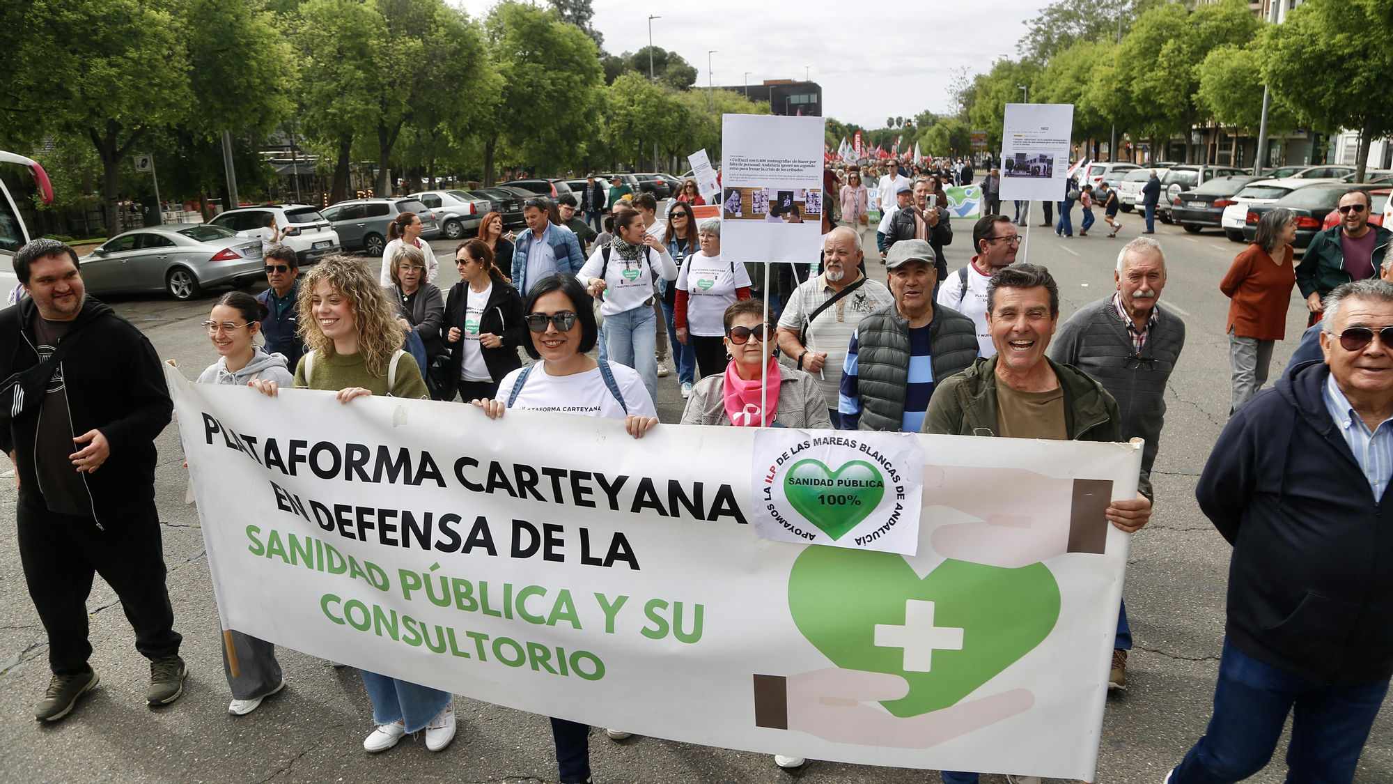 Manifestación de las Mareas Blancas por la sanidad pública