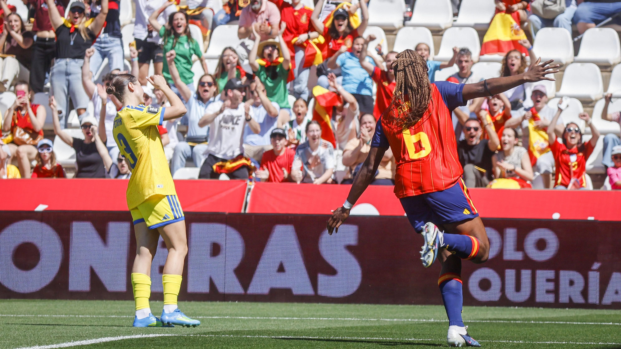 El partido de la selección femenina España - Ucrania