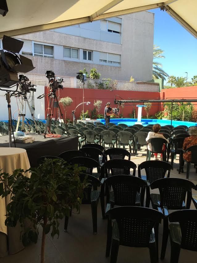 Preparativos para el acto de Rajoy en Gran Canaria.