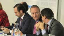Alberto Fabra charla con el presidente de la Comunidad de Madrid, Ignacio González